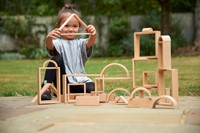 Tickit Natuurlijke Houten Architect Set-3