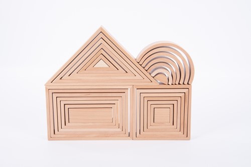 Tickit Natuurlijke Houten Architect Set