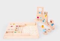 Tickit Houten & Juwelen Bouw Blokken - Pk82-2