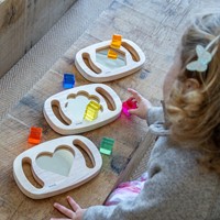 Tickit Gemakkelijk Vast te Houden Vorm Spiegelpanleen-3