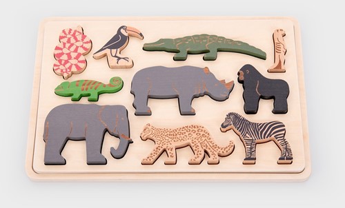 Tickit Houten Safari Dieren Puzzel-3