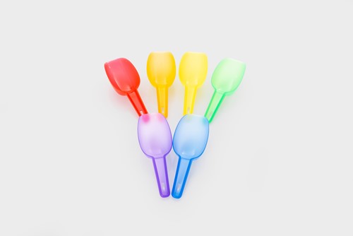 Tickit Doorschijnende Gekleurde Schepjes - 6 stuks - 1+-2