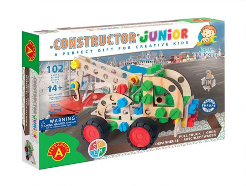 Constructor Junior - 3×1 – Pull Truck - 102pcs