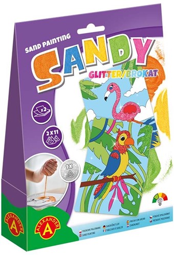 SANDY - GLITTER Parrot & Flamengo
