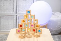 Tickit Houten Caleidoscoop Blokken Fsc 100% - Pk20-2