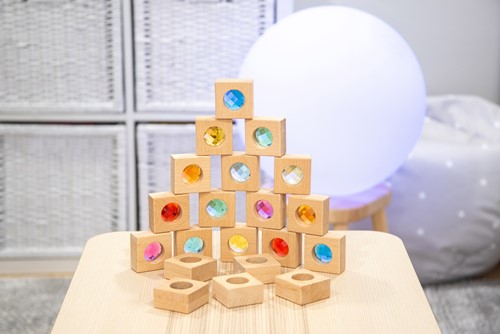 Tickit Houten Caleidoscoop Blokken Fsc 100% - Pk20-2