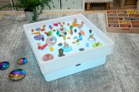 Tickit Lage Vierkante Sensorische Ontdekkings Tafel Met Sfeerverlichting-3