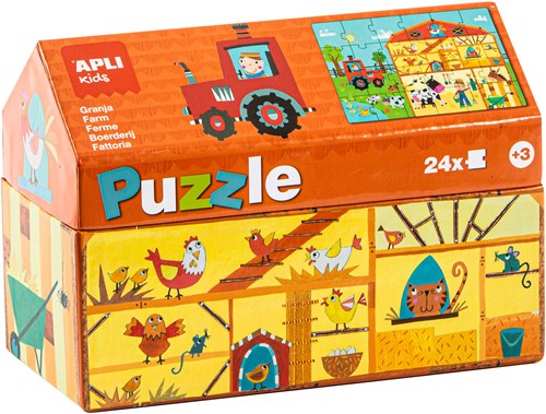 APLI - Puzzel boerderij 24 stukjes