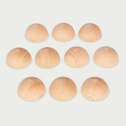 Tickit Natuurlijke Houten Halve Bollen
