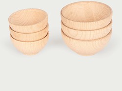 Tickit Natuurlijke Houten Kommen groot