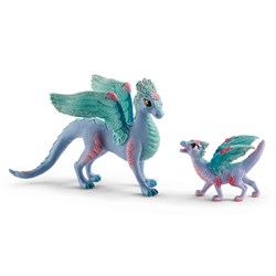 Schleich Bayala® Bloemendrakenmama en baby
