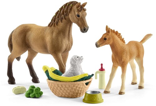 Schleich Horse Club Horse Club Sarahs zorg voor jonge dieren