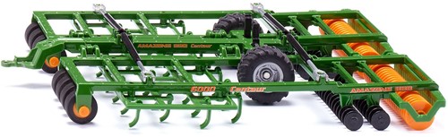 Siku Amazone Centaur speelgoed grondbewerkingsmachine voor tractoren 1:32 metaal/kunststof groen draaibare pakkerrollen inklapbaar frame trouw aan de originele lak-2