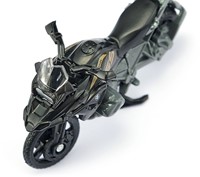Siku BMW R 1250 GS LCI speelgoedmotor metaal/kunststof zwart/zilver beweegbaar stuur en standaard rubberen banden-3