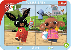 Trefl 2in1 (4, 6) Baby Frame Puzzles - Bing Games / Acamar Films Bing