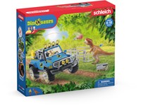 Schleich Dinosaurs Terreinwagen met dino-buitenposten-2