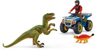 Schleich Dinosaurs Vlucht op de quad voor Velociraptor-3