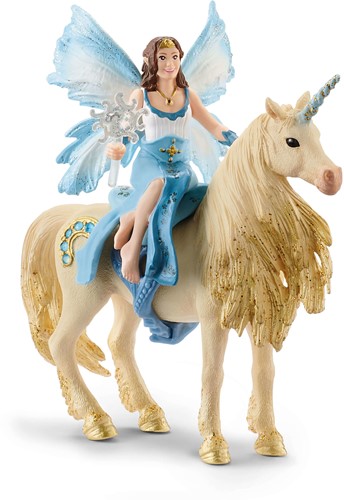 Schleich Bayala® Eyelas buitenrit op gouden eenhoorn