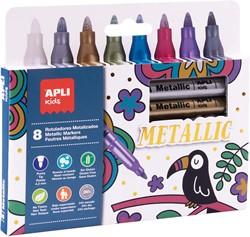 APLI - Metallic Stiften 8 stuks