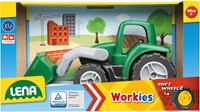 Lena Workies Mini Compact Tractor met voorlader 14cm-2