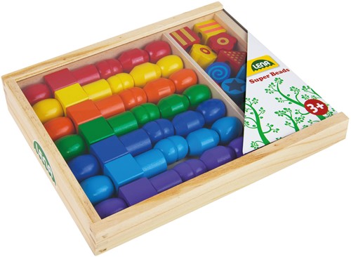 Lena Super Grote Houten Kralen Cassette (FSC100%)