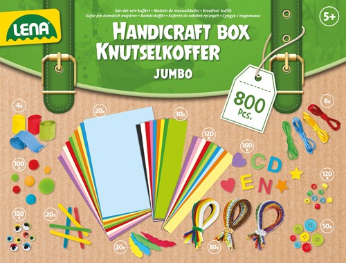Lena Lena Creatief Jumbo Knutselkoffer 800 onderdelen