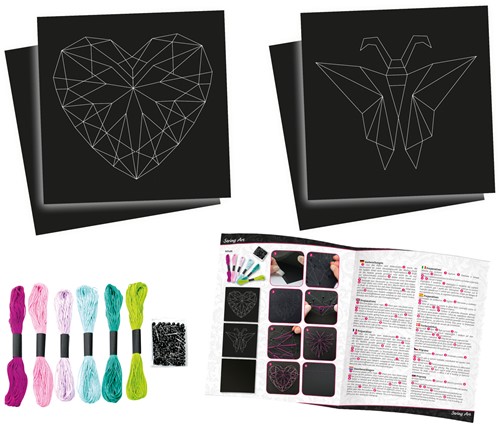 Lena String Art Butterfly & Heart - Tekenkunst-2