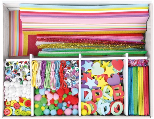 Lena Creatief Jumbo Knutselkoffer Roze 800 pcs-2