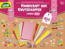 Lena Creatief Jumbo Knutselkoffer Roze 800 pcs