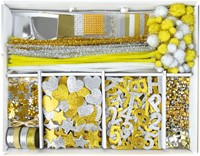 Lena Creatief Jumbo Knutselkoffer Gold & Silver 1500 onderdelen-2