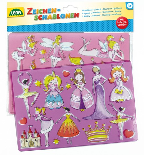 Lena Tekensjablonen Prinsessen en Elfjes