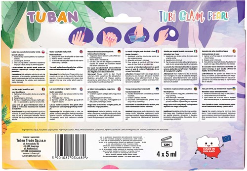 Tuban - Set – Nail Polish Tubi Glam – Pearl 4 PCS.-3