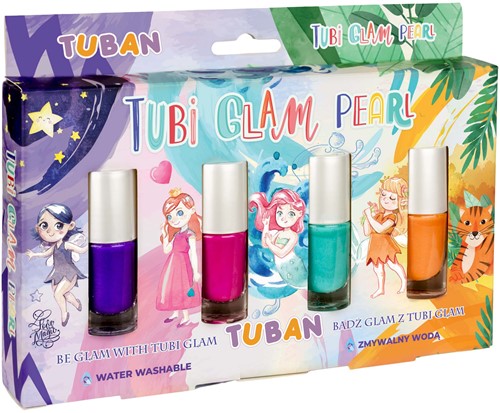 Tuban - Set – Nail Polish Tubi Glam – Pearl 4 PCS.