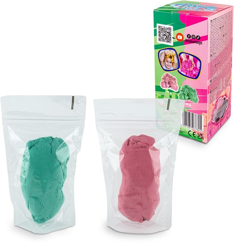 Tuban - Fluffy Sand – Pink & Green 2 x 70 g-2