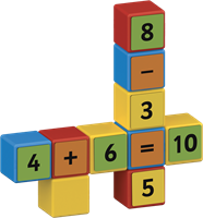 Geomag Magicube Math Building 61-delig | Magnetisch educatief speelgoed | 1-5 jaar-3