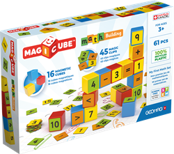 Geomag Magicube Math Building 61-delig | Magnetisch educatief speelgoed | 1-5 jaar