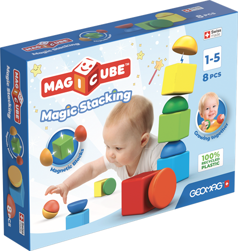 Geomag Magicube Blocks Recycled Stacking 8 pcs