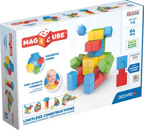 Geomag Magicube Full Color Recycled Try me 64 pcs