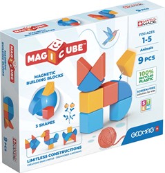 Geomag Magicube Animals 9-delig | Magnetisch speelgoed | 1-5 jaar