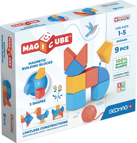 Geomag Magicube Recycled 3 Shapes Animals 9 pcs