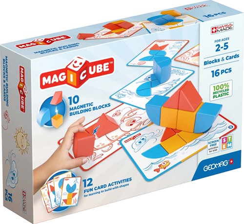 Geomag Magicube Shapes Blocks & Cards 16 pcs