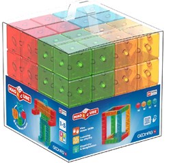 Geomag Magicube Gem Colors Crystal 64-delig | Magnetisch speelgoed 1-5 jaar