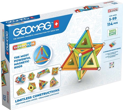 Geomag Supercolor Panels Recycled 114 pcs