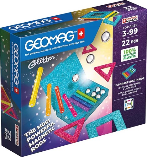Geomag Glitter Recycled Panels 22 pcs