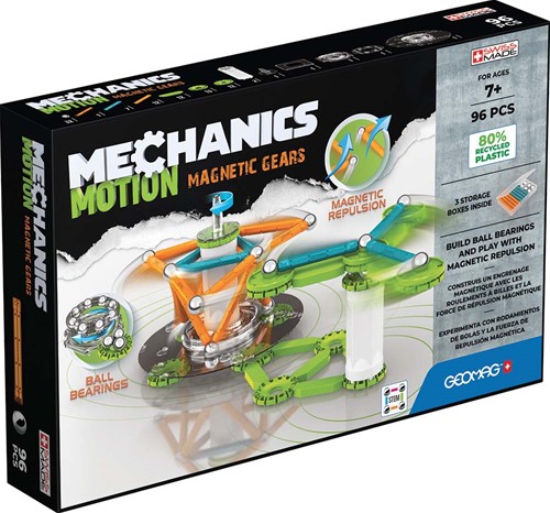 Geomag Mechanics Motion Recycled 2 Magnetic Gears 96 pcs