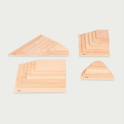 Tickit Natuurlijke Houten Architect Panelen Set