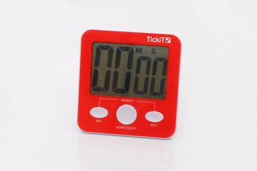 Tickit Jumbo-timer Rood