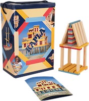 Kapla - 200 BOX SUMMER : 140 natural + 60 coloured planks-2