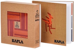 Kapla - set no.22: art book + 20 red planks & 20 orange planks
