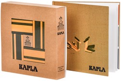 Kapla - set no.23: art book + 20 light yellow & 20 green planks